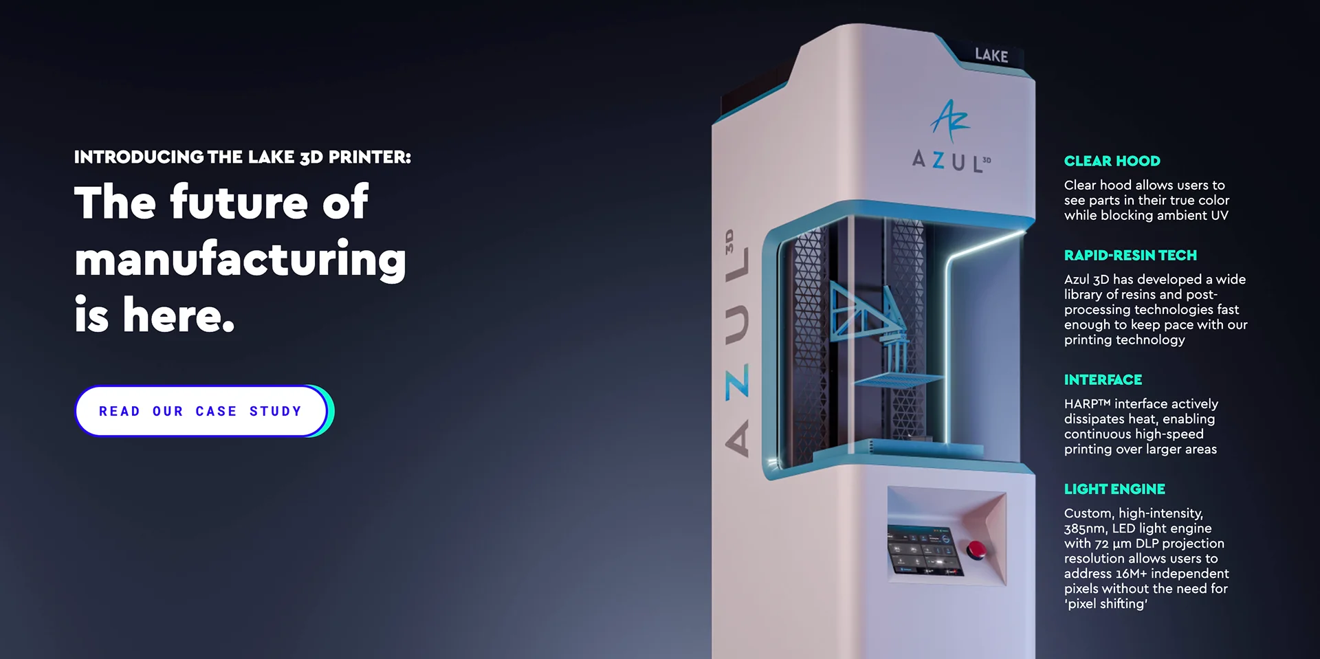 Lake 3D Printer product page