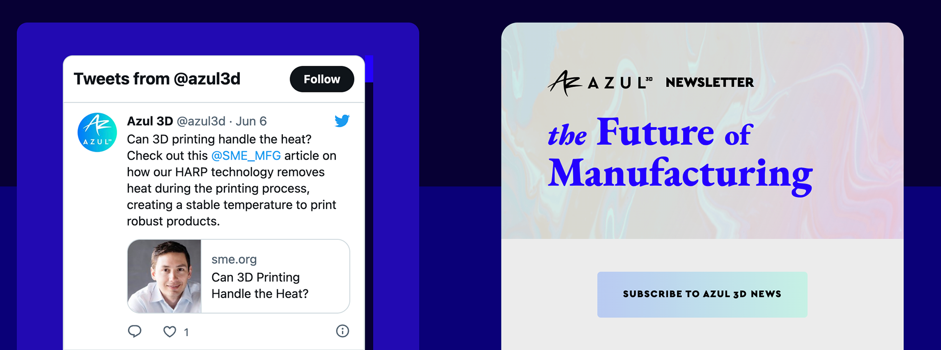 Social media and newsletter