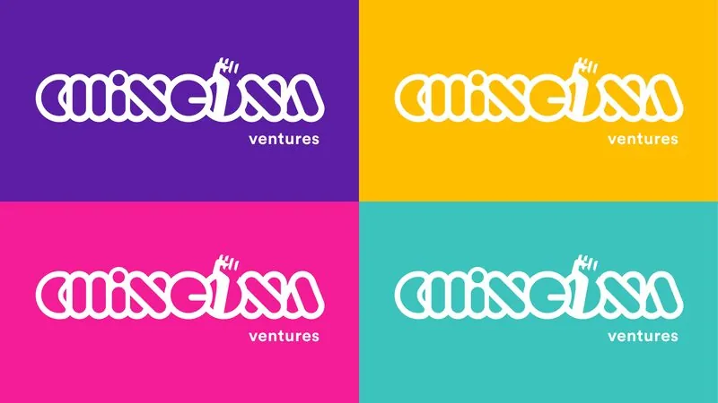 Chingona logo — four-color grid with monochrome variants