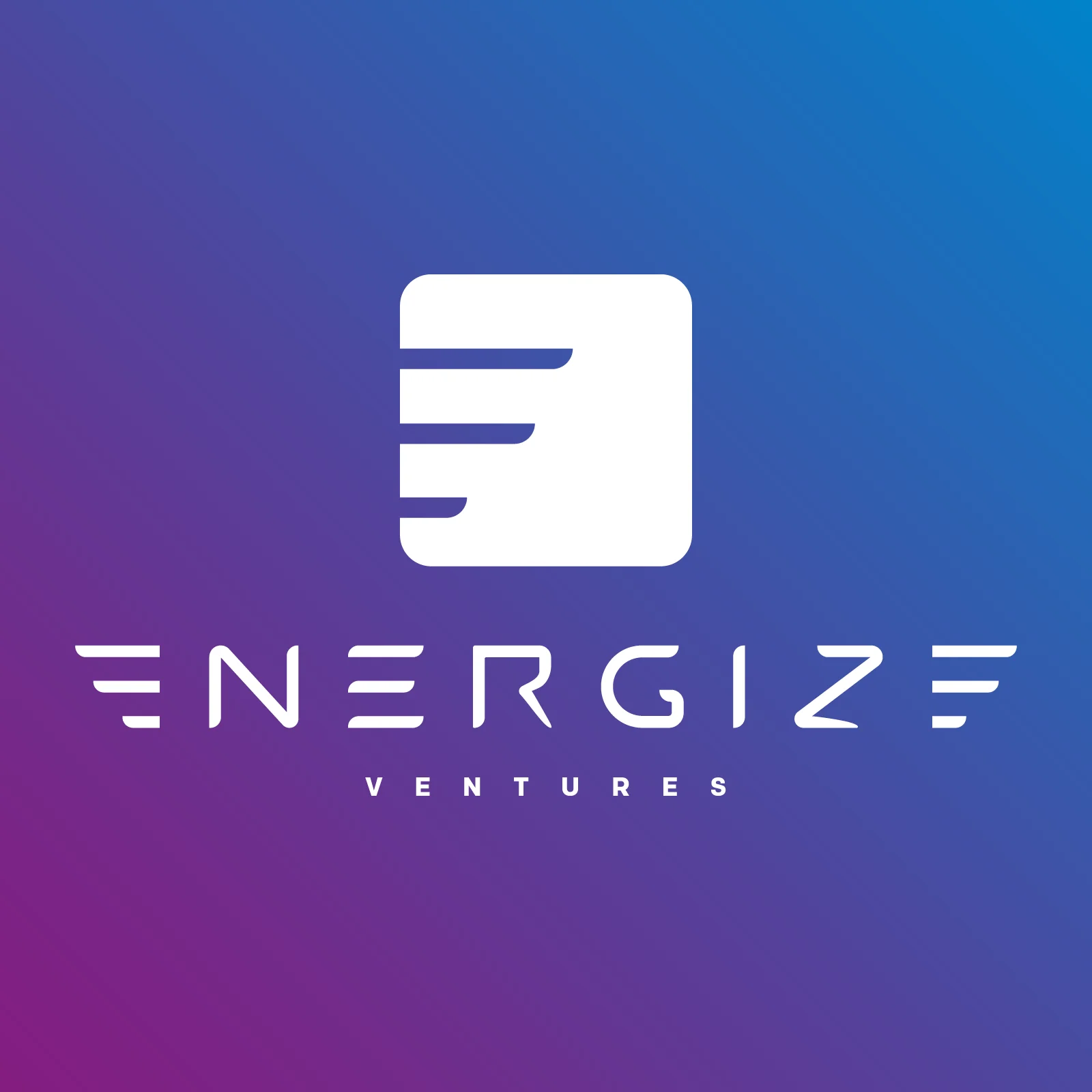 Energize mark white on gradient