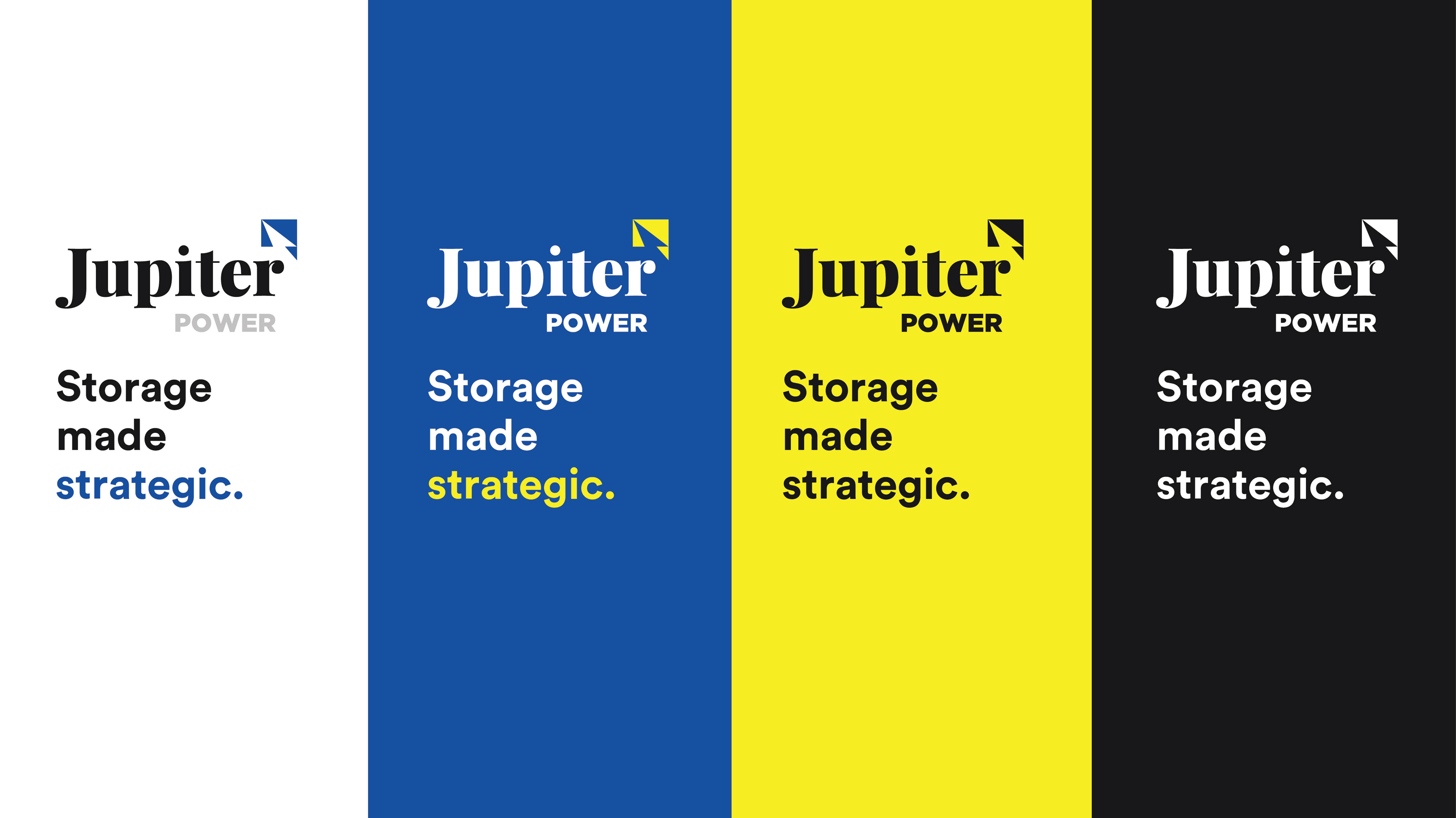 Brand lockups in various colors