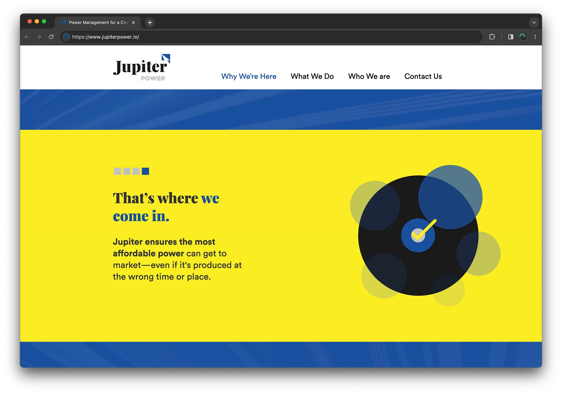 Jupiter Power solution page