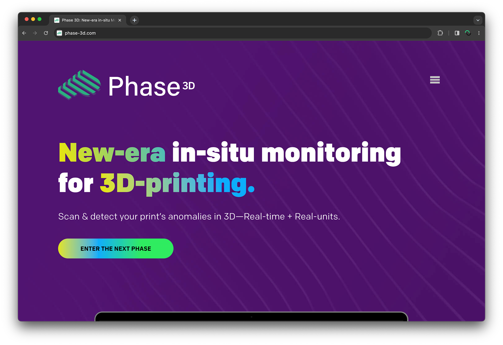 Phase 3D 3D anomaly detection view