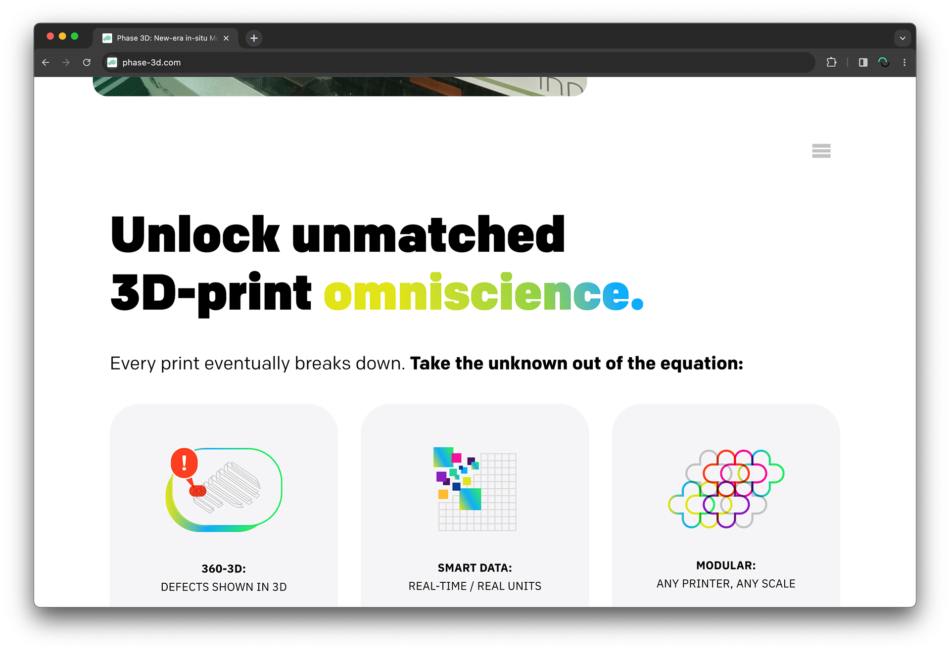 Phase 3D Fringe product page