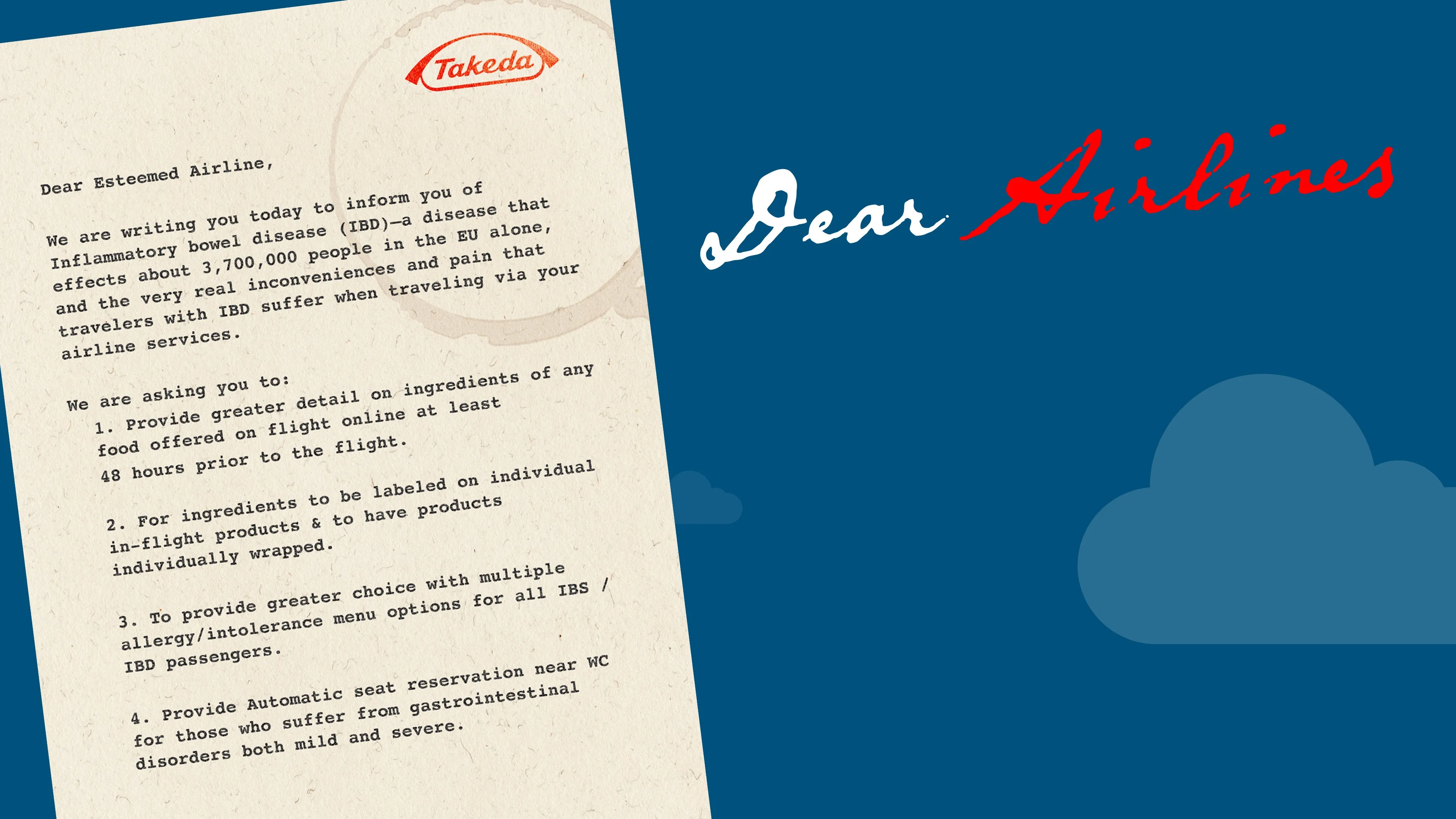 Dear Airlines—policy change letter