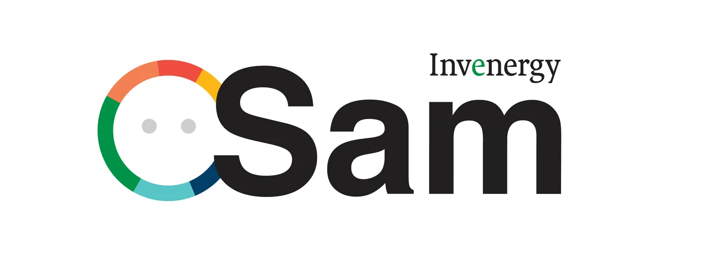 SAM brand lockup with Invenergy